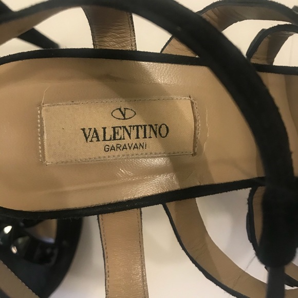 Valentino Black Suede Heels - Picture 3 of 5